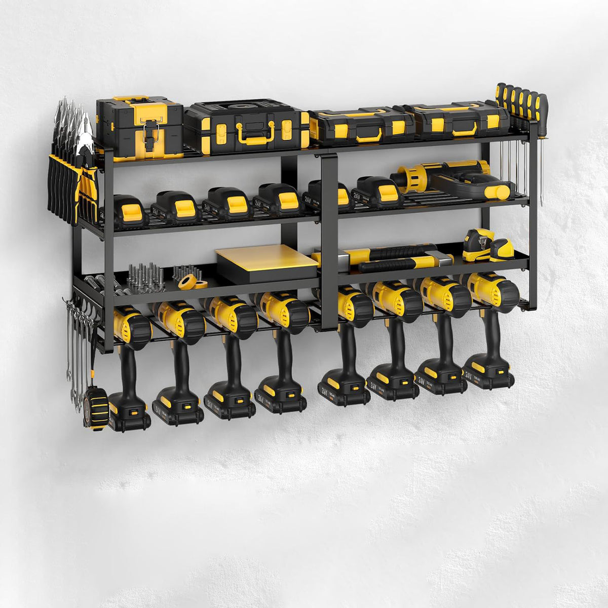 Wall Mounted Tool Storage Rack