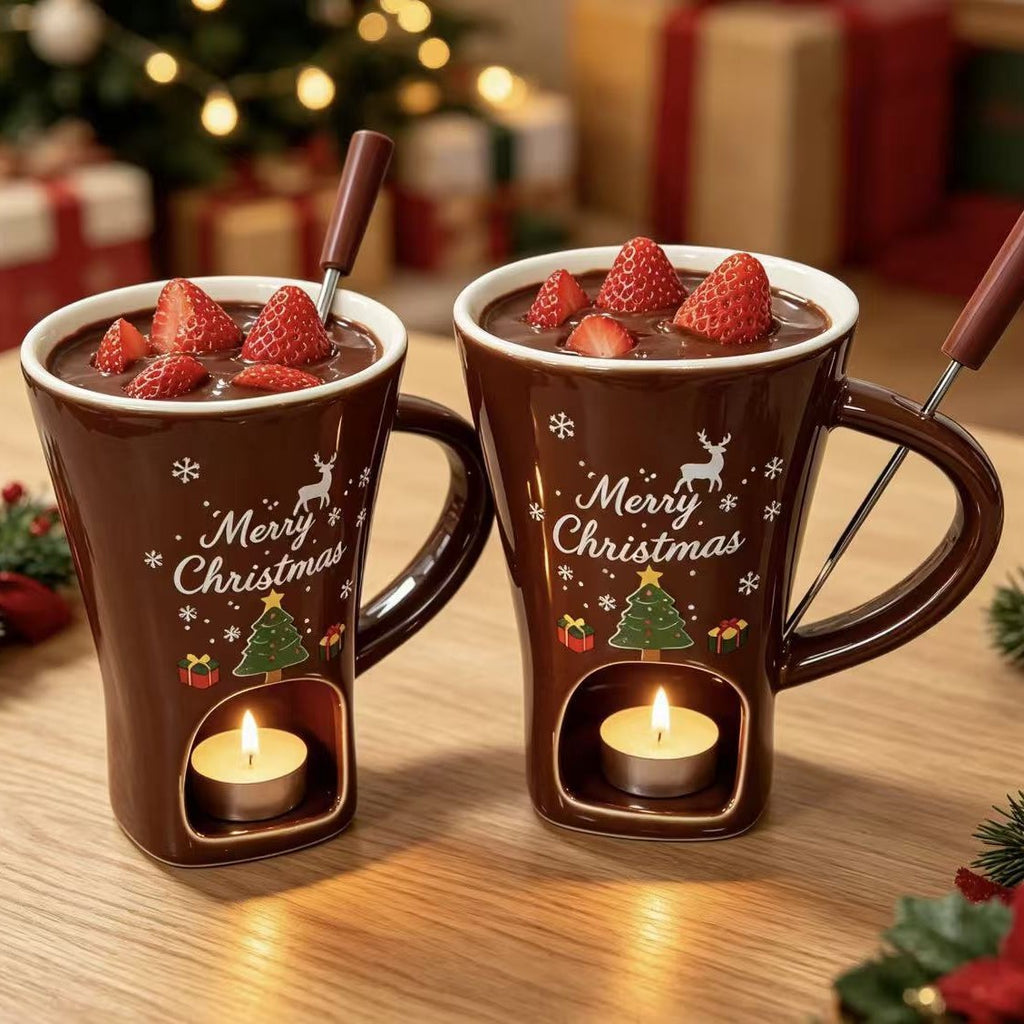 Christmas chocolate mug