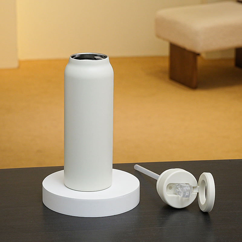 Stainless Steel Insulated Sports Water Bottle with Straw Lid