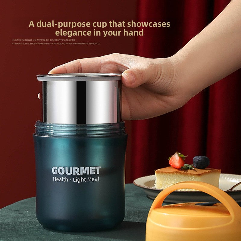 Stainless Steel Insulated Soup Cup with Spoon