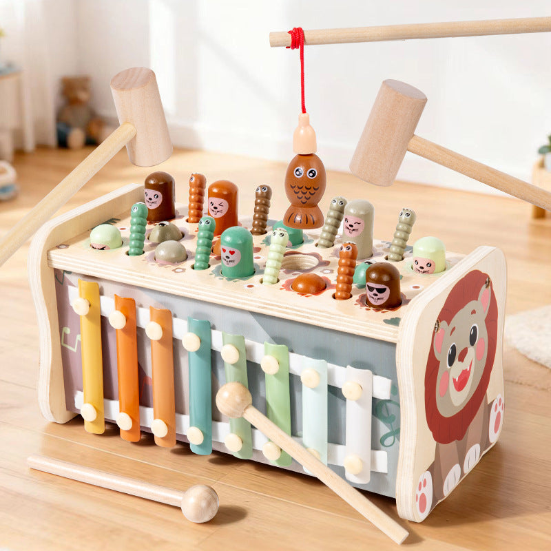 Multifunctional Wooden Early Education Toy