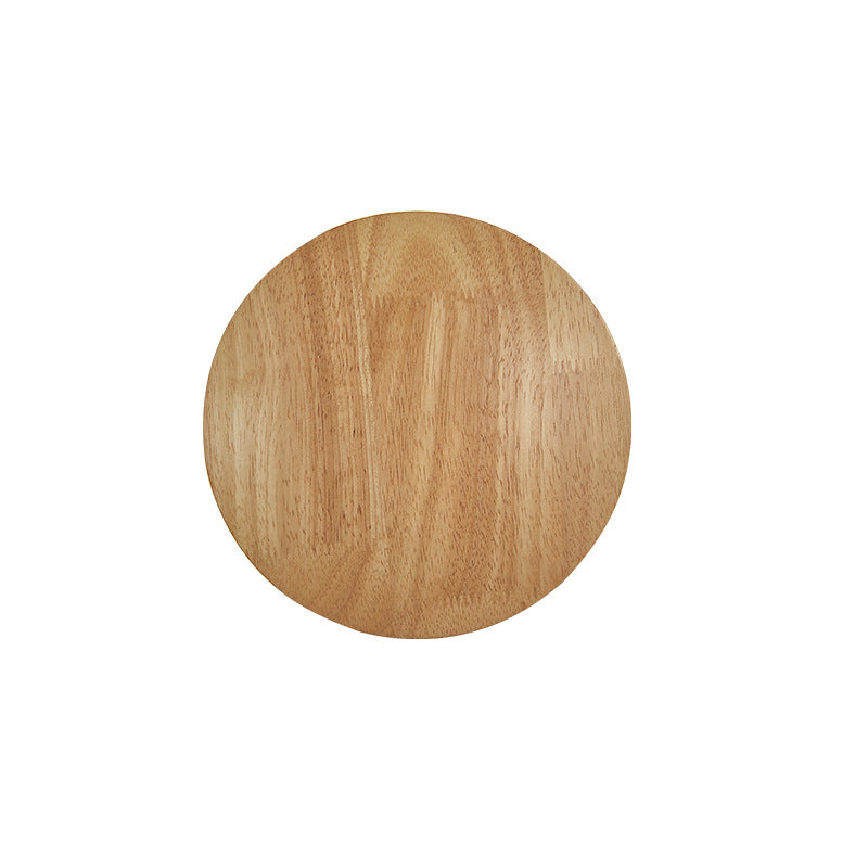 Solid Wood Round Wall Lamp