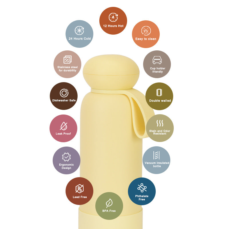 Large-capacity sports water bottle