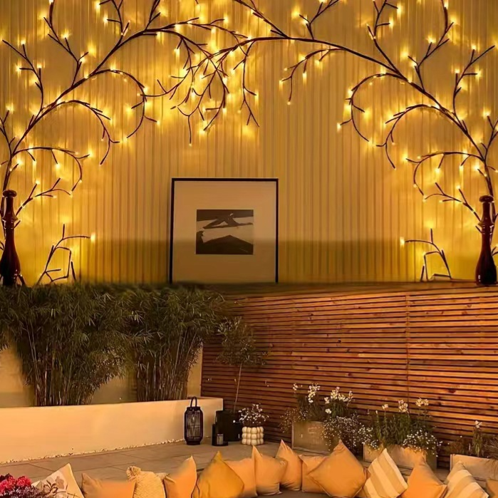 Flexible LED Rattan Branch Light String