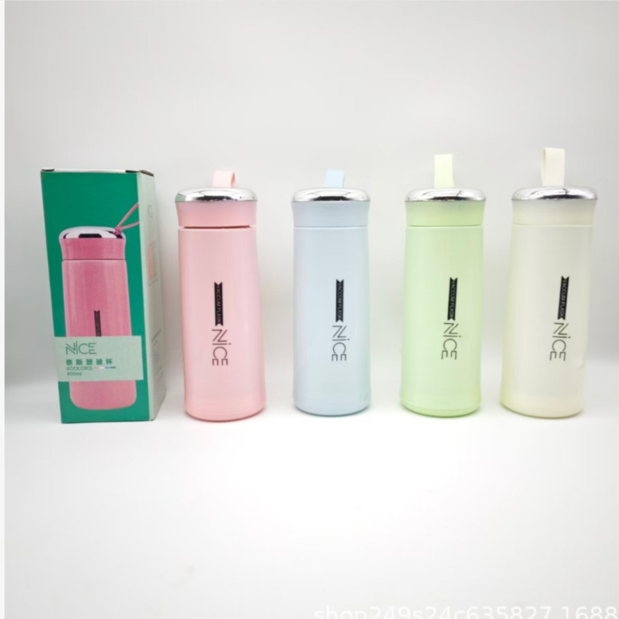 Custom Logo Double Wall Glass Cup with Lid