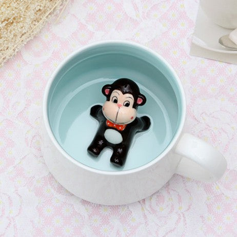 Creative 3D Animal Ceramic Mug