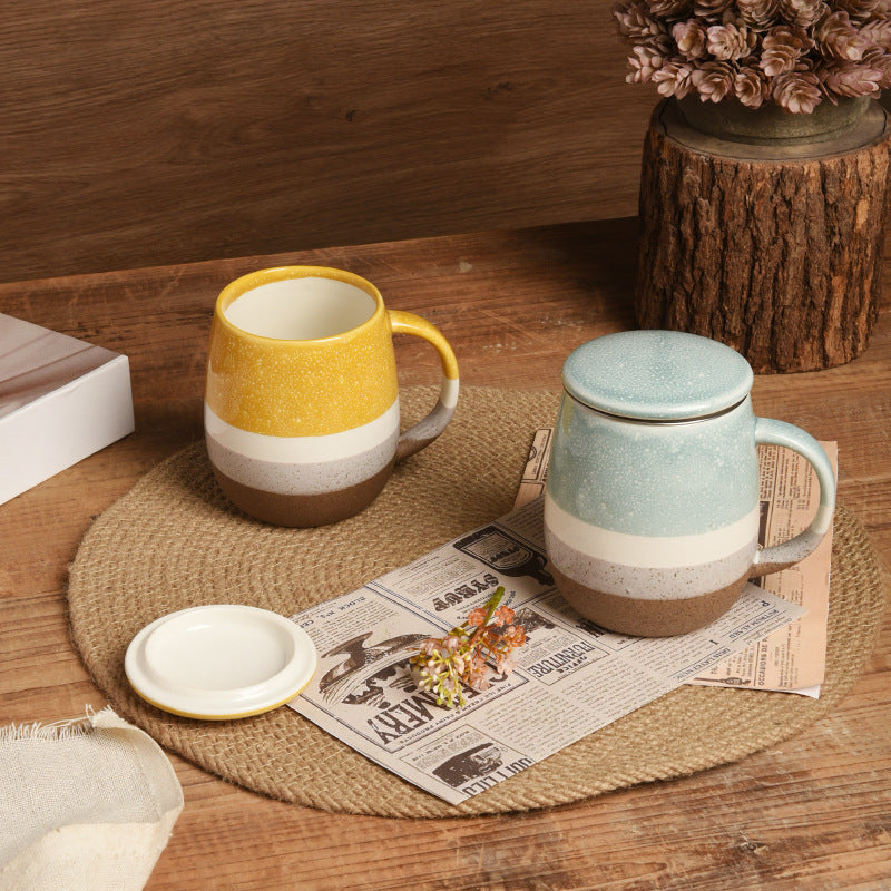 Mug with Lid Ceramic Mug
