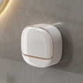 Wall Mounted Drainage Soap Box with Sponge Storage