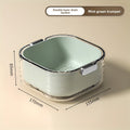 Double Layer Vegetable Washing Basket with Draining Basin