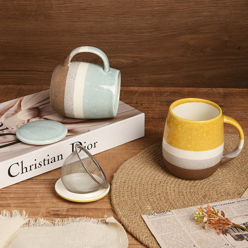 Mug with Lid Ceramic Mug