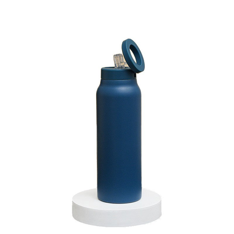 Stainless Steel Insulated Sports Water Bottle with Straw Lid