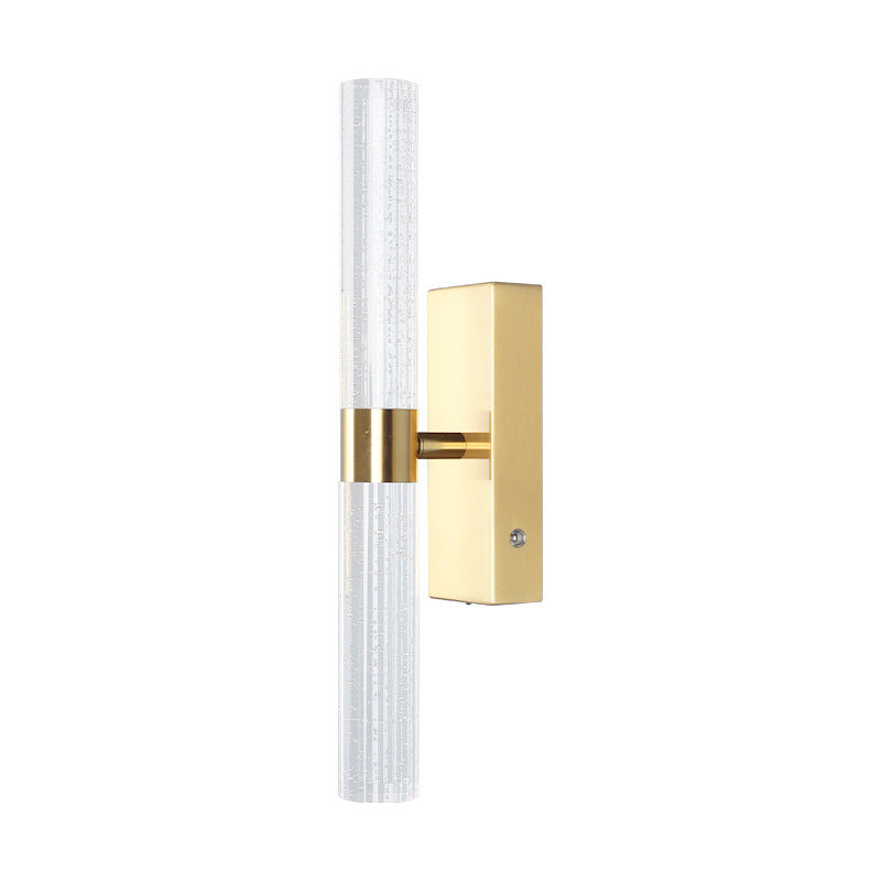 Crystal Bubble Column Wall Lamp