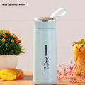 Custom Logo Double Wall Glass Cup with Lid