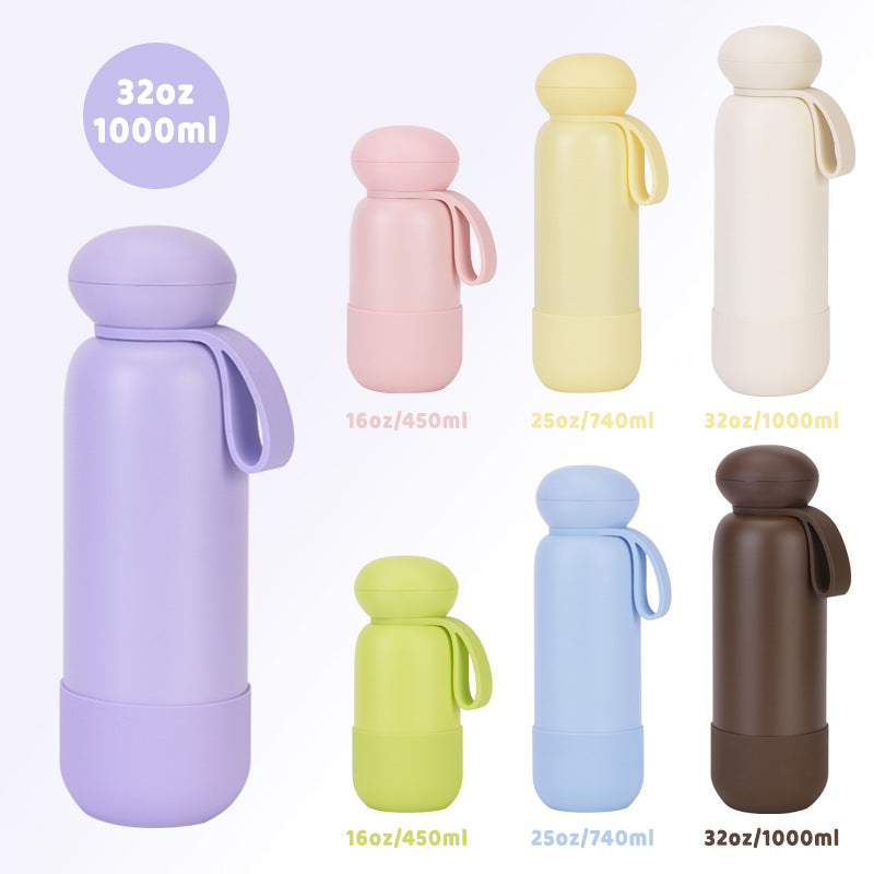 Large-capacity sports water bottle