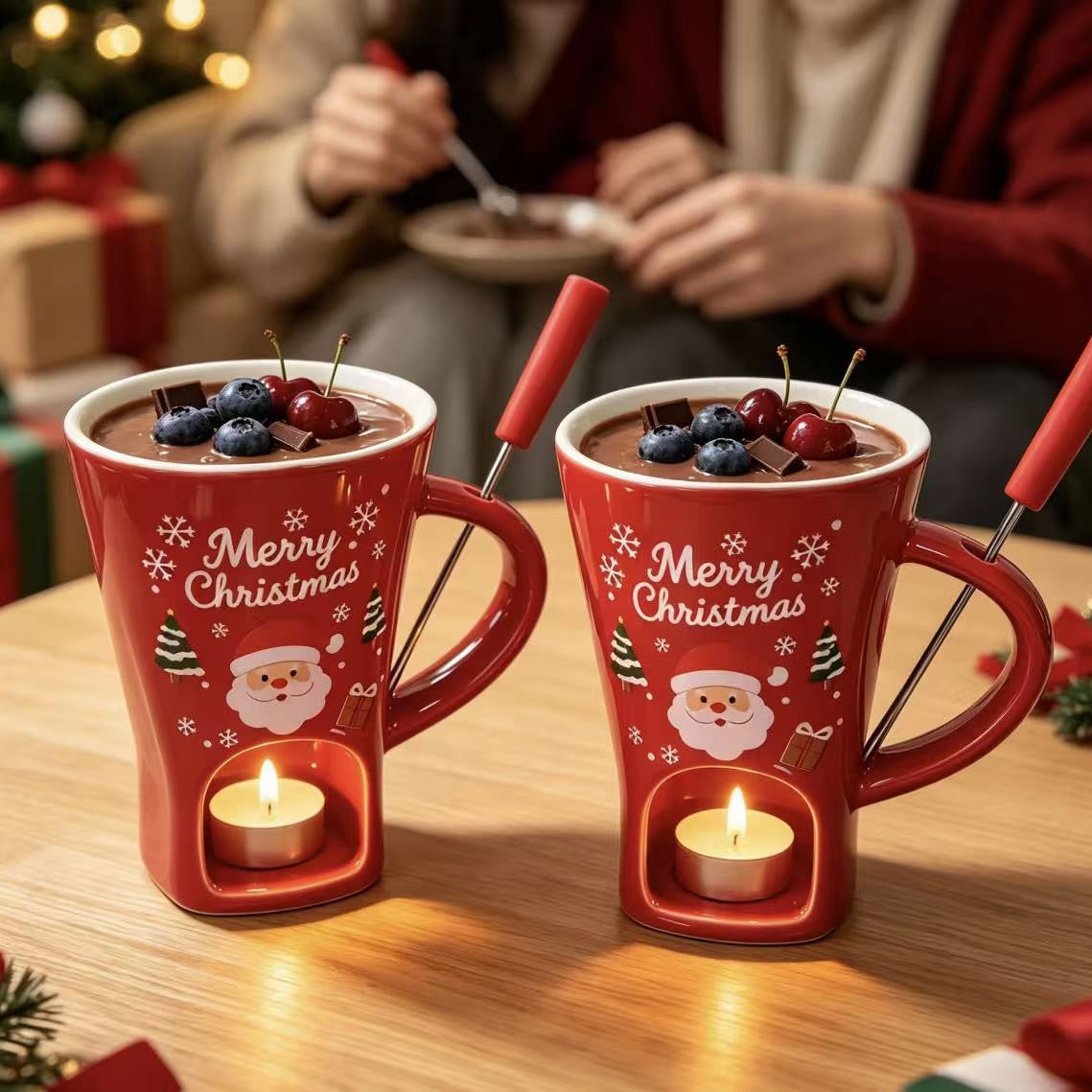 Christmas chocolate mug