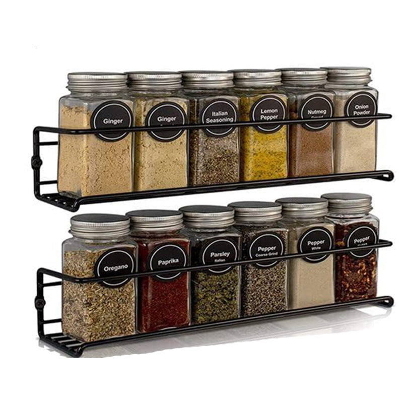 Iron Wall Mounted Spice Storage Rack