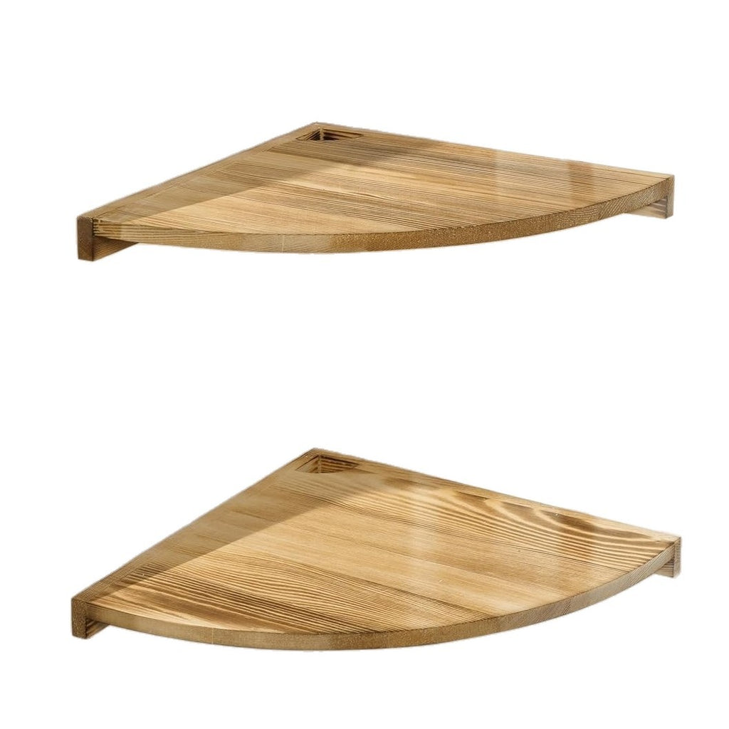 Solid Wood Corner Shelf Storage Rack Wall-Mounted Shelf