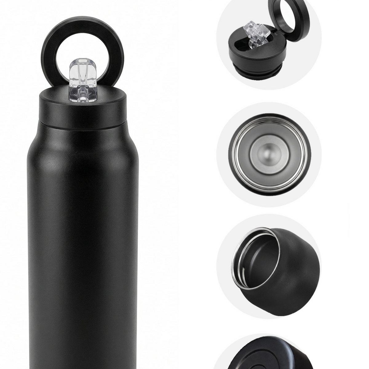 Magnetic closure insulated cup