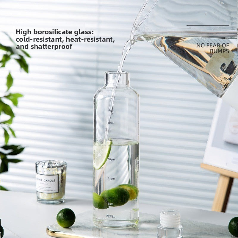 Glass Bottle Water Cup