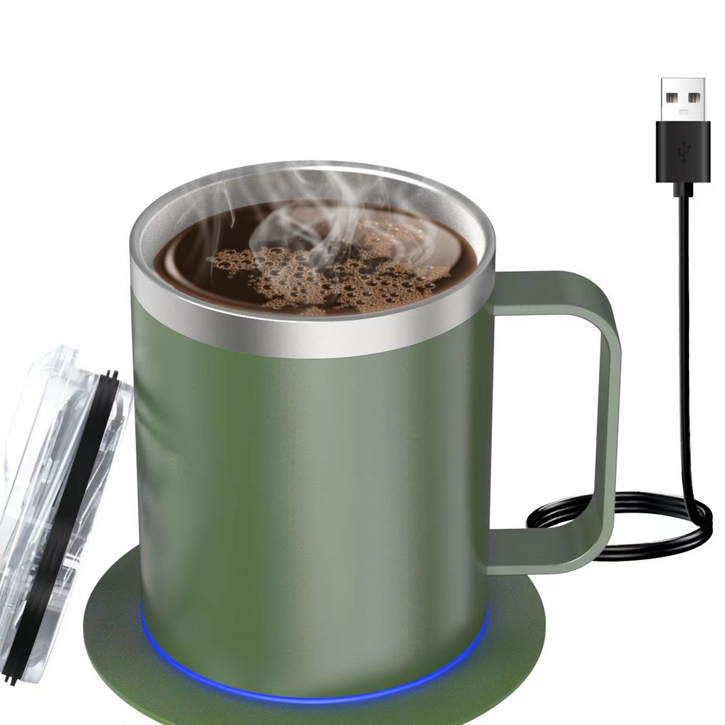 M9 Double Layer Stainless Steel Heating Thermos Cup