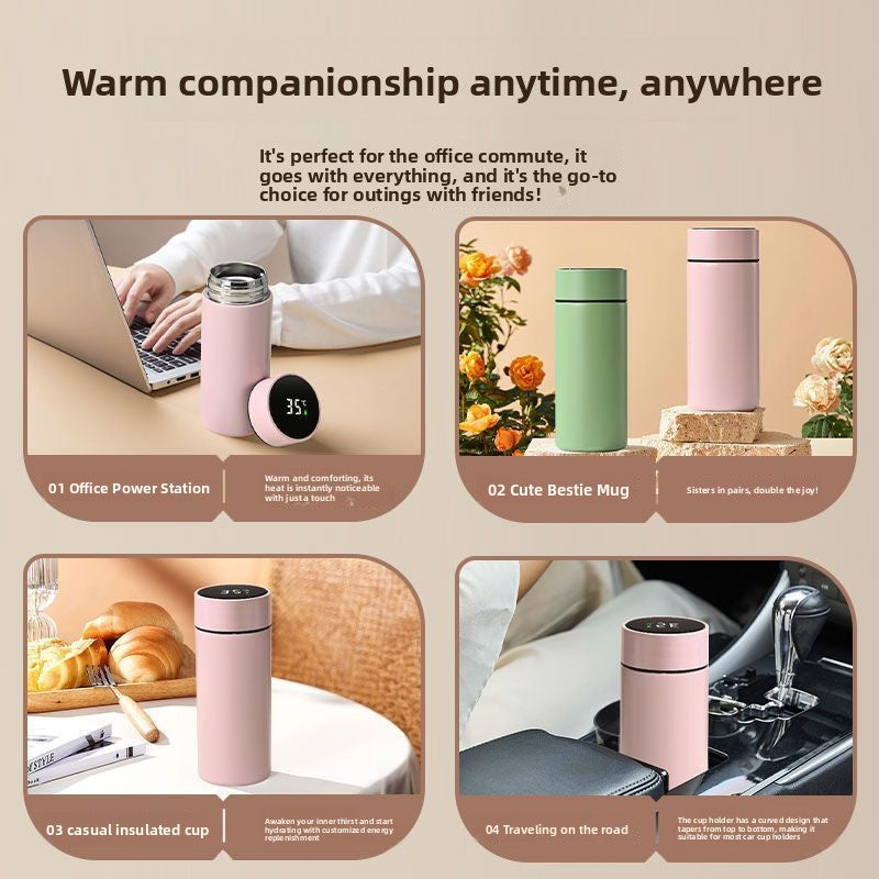 Temperature Display Stainless Steel Thermos Cup