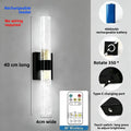 Crystal Bubble Column Wall Lamp