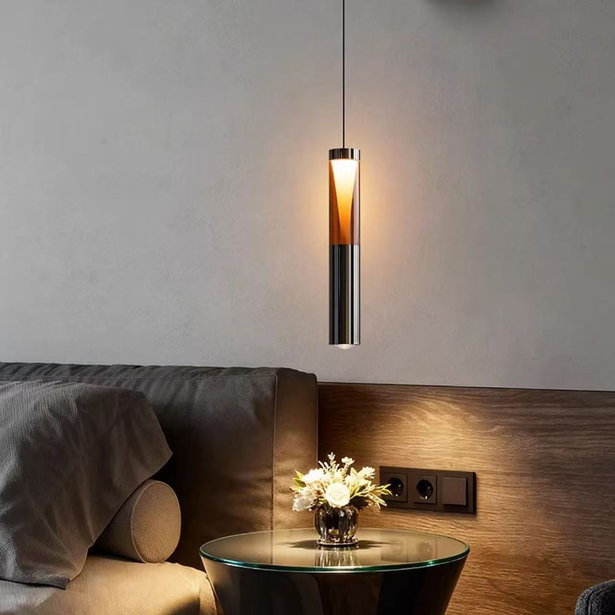 Adjustable Modern Pendant Light with Multiple Light Colors