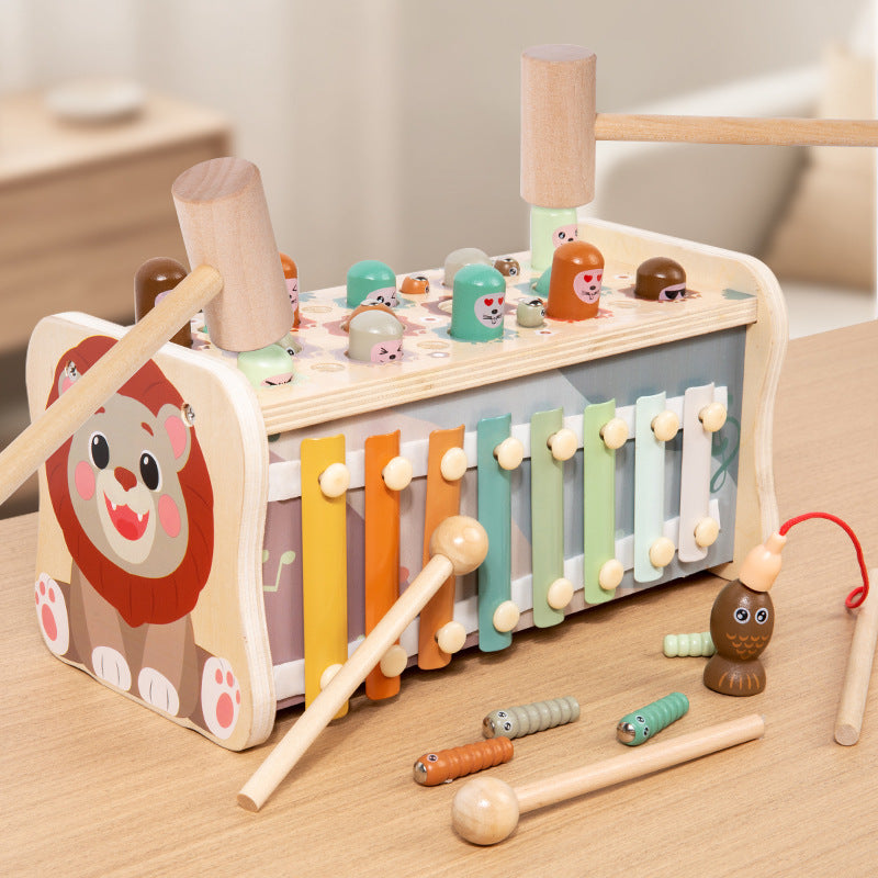 Multifunctional Wooden Early Education Toy