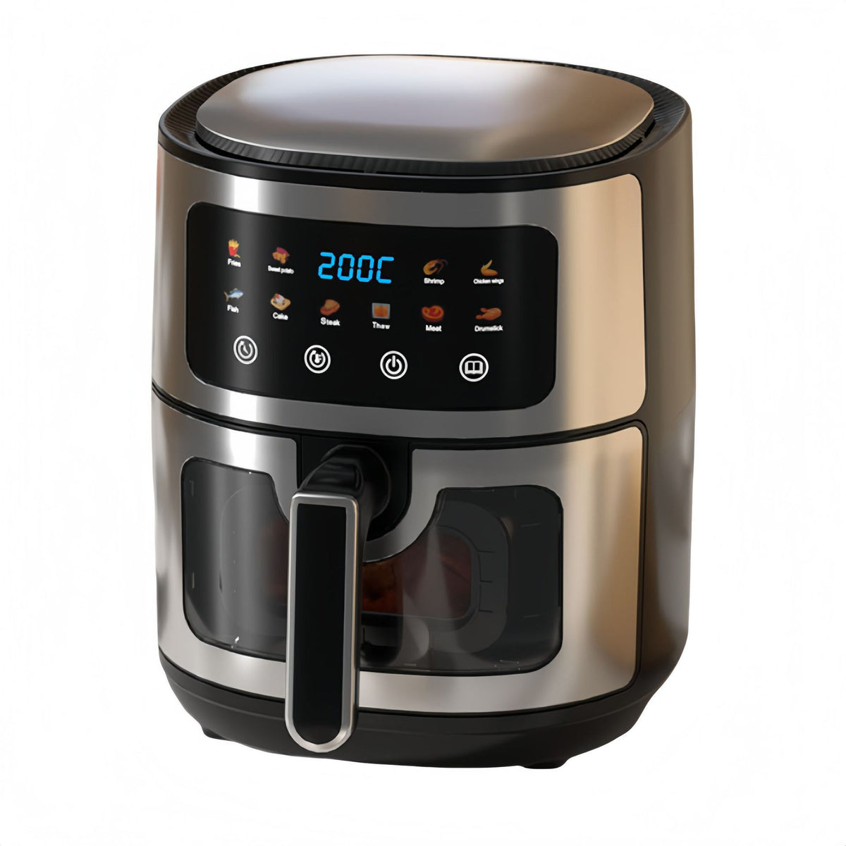 Large-capacity visible air fryer