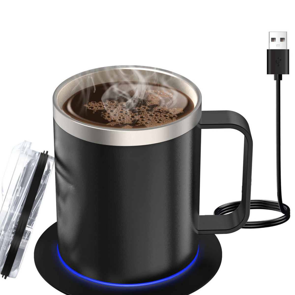 M9 Double Layer Stainless Steel Heating Thermos Cup