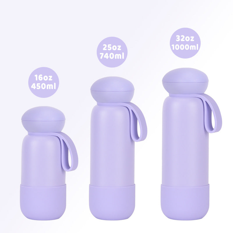 Large-capacity sports water bottle